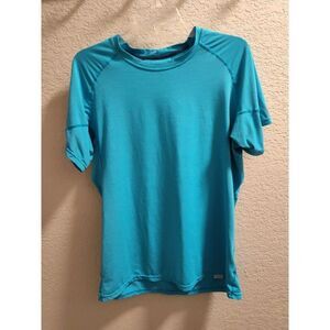 NRS UPF 50+ Women's Size XL Turquoise Short Sleeve Shirt Sun protective